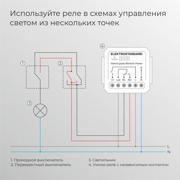 Реле Умный дом с независимым контактом 76010/00