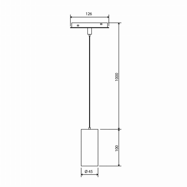 Slim Magnetic Трековый подвесной светодиодный светильник 12W 4200K Amend (чёрный) 85519/01