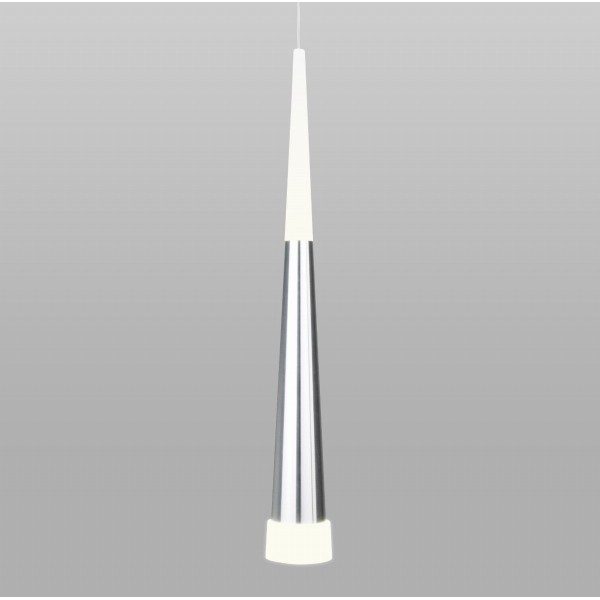 Подвесной светодиодный светильник DLR038 7+1W 4200K хром