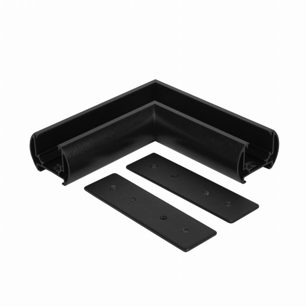 Slim Magnetic Коннектор угловой для шинопровода Round накладной (черный) 85135/00