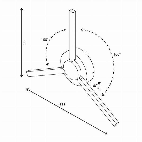 Lever белый уличный светодиодный светильник с поворотным механизмом 1665 TECHNO LED