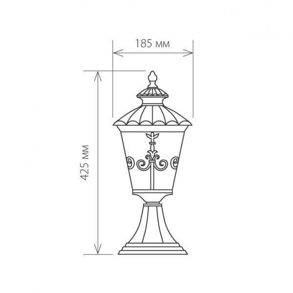 Diadema S черное золото ландшафтный светильник IP44 GLYF-8046S