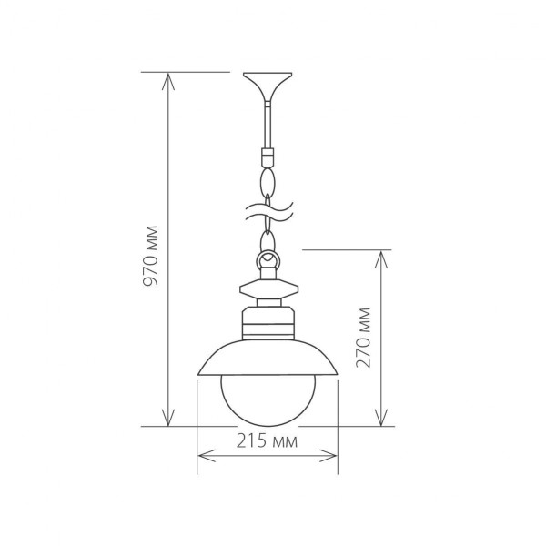 Talli H брауни уличный подвесной светильник IP44 GL 3002H