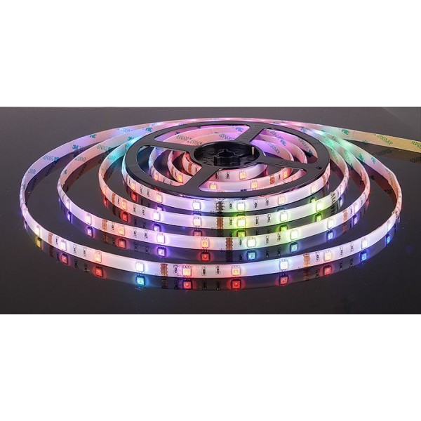 Светодиодная лента Лента светодиодная 12V 7,2W 30Led 5050 IP65 RGB, 5м