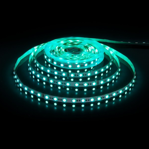 Светодиодная лента Лента светодиодная 24V 24W 60Led 5050 IP20 MIX RGB/холодный белый, 5м